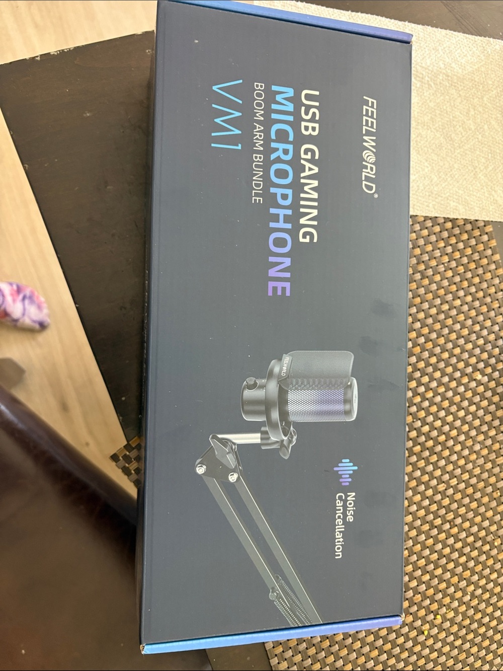 FEELWORLD USB Gaming Microphone V.M1 in Black